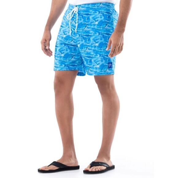 Guy Harvey NWT Men's Camo Original 7" Volley Swim Trunk Short Athletic Small - Picture 2 of 9